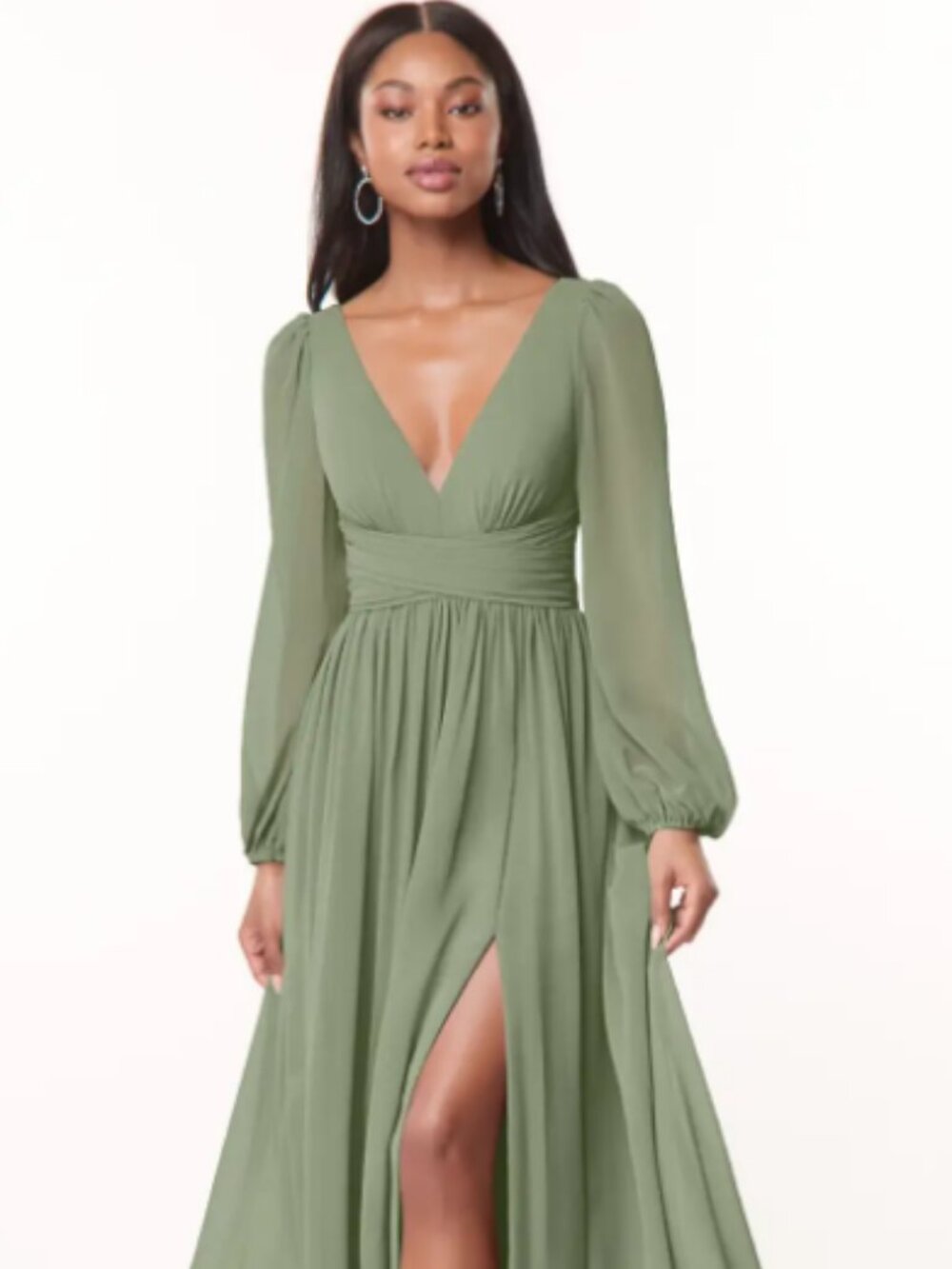 Azazie Norah A10 Pistachio Bridesmaid Dress